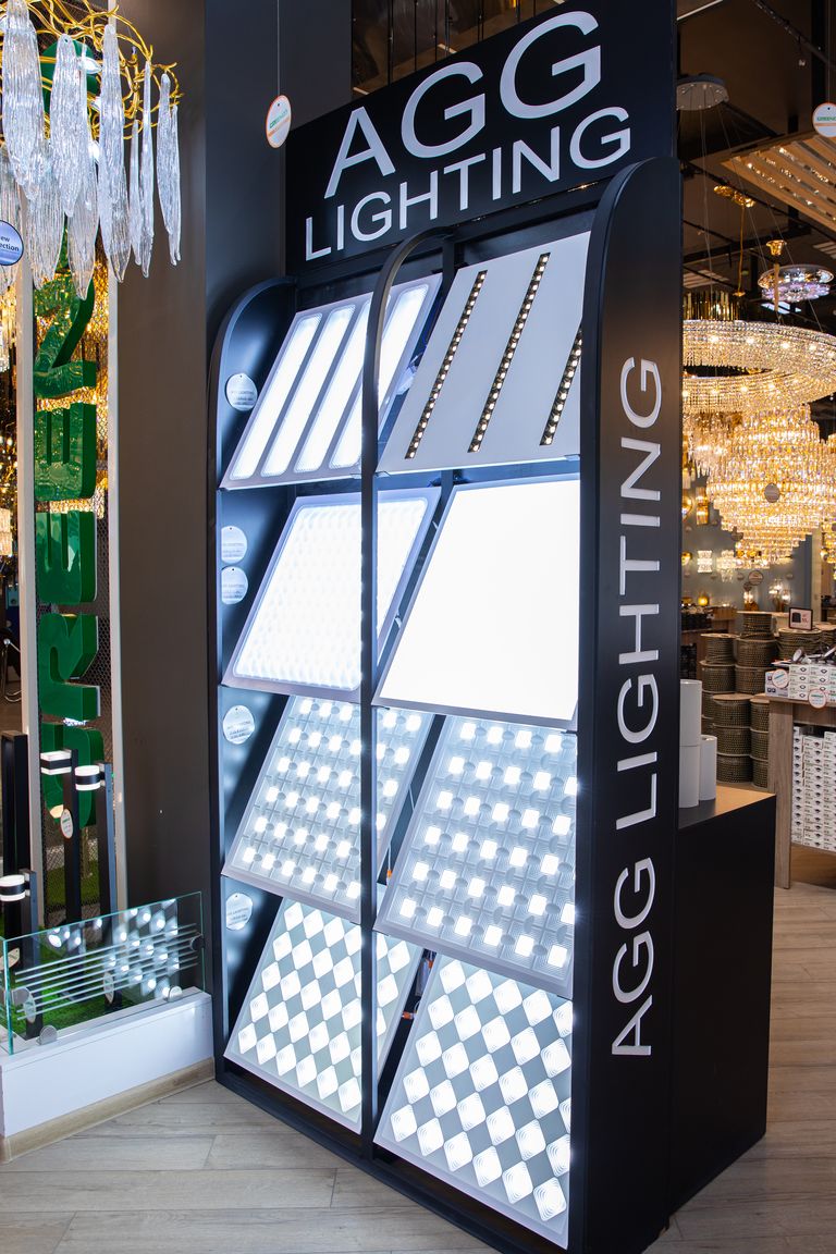 «AGG Lighting» dükany 60х60 LED panelleriniň köpdürli görnüşlerini alyjylara ýetirýär - 